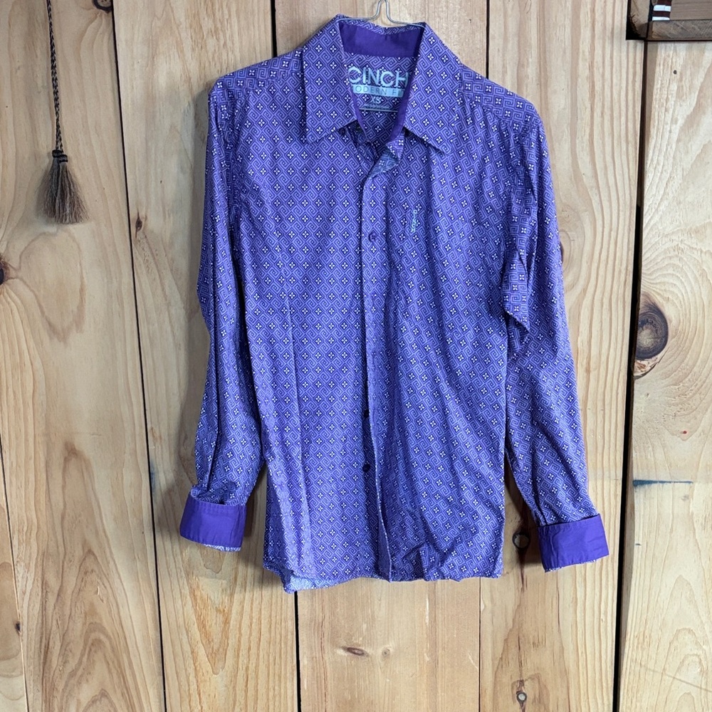 Cinch Men's Geo print button down